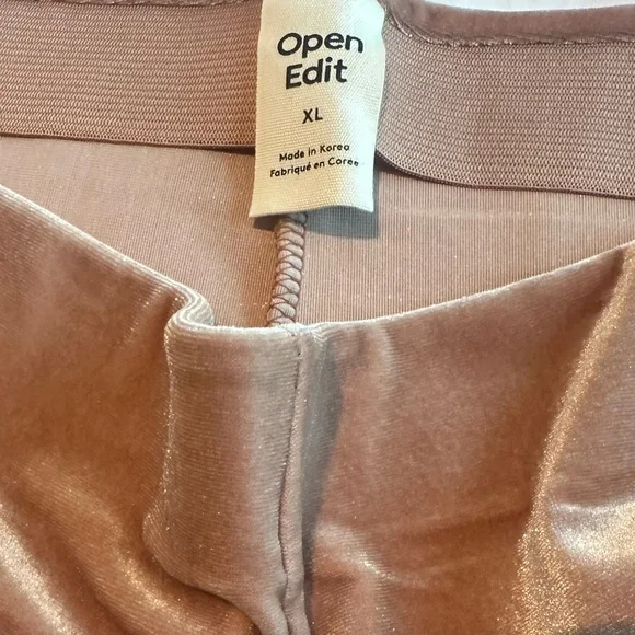 Open Edit Velour Flare Legging Pants Size XL New with Tag - Picture 5 of 8